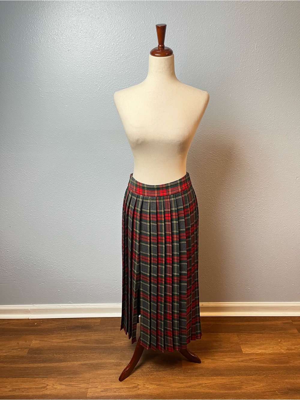 Hunter Bell Tartan Plaid Maxi Wool Skirt Size 4 - Picture 2 of 9